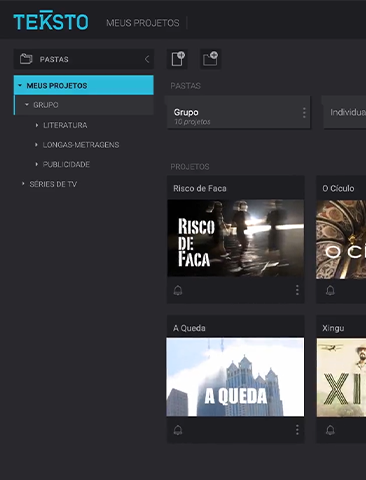 captura de tela teksto app