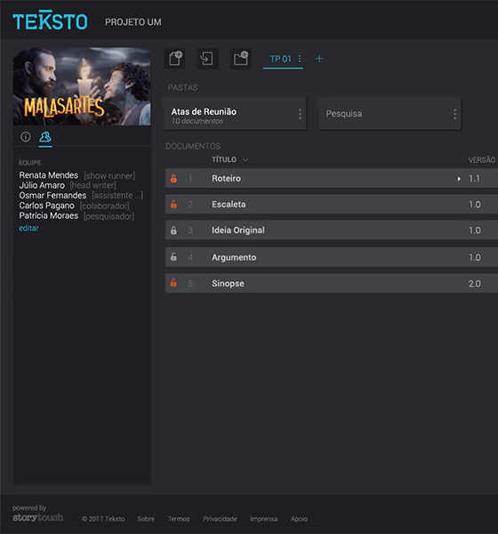 interface teksto